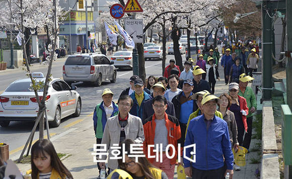 이근규 제천시장, 시민시장들과 벚꽃길 걷기대회